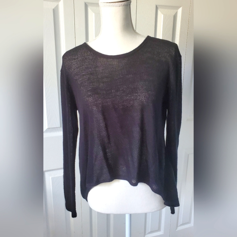Deb, Light Sweater, Black, Medium